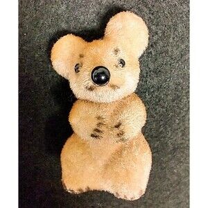 Vtg Koala Bear Wagner Kunstlerschutz West Germany Animal Mohair Flocked